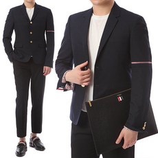 [Thom Browne][톰브라운]삼선탭 암밴드 금장버튼 트윌자켓/MJC187A 02872 415