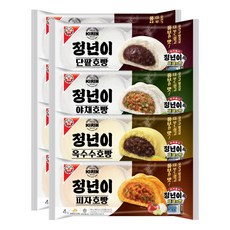 롯데베이커리 호빵4종, 8개, 372g