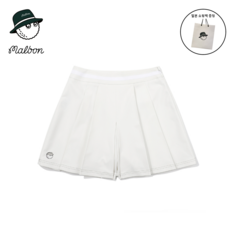 [백화점24년신상] 말본 골프 A라인 스커트형 플리츠 반바지 WHITE (WOMAN) M4222PHP12WHT +말본쇼핑백증정