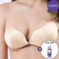 누브라 정품 데미 언더와이어 + 누워시 60ml 웨딩 드레스 촬영 수영복 실리콘 접착 누드브라