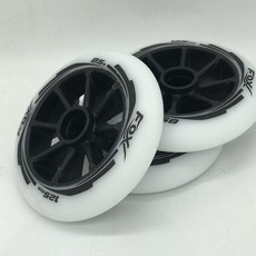 폭스프로 스케이트 85A 125mm SHR PU 스피드 인라인 아웃도어 롤러 스케이트 교체(3바퀴) 스피드 스쿠터용 베어링 없는 휠: 스, 단일옵션
