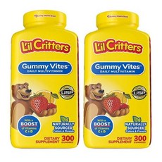 릴크리터스 [4개 SET] 구미 바이트 300정 (구미) Lil Critters Gummy Vites 300gummy 300정 300정 4개, 2개