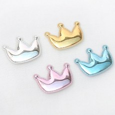[펠트친구] 미러초음파 볼록왕관통통이(3개)/머리핀만들기/헤어핀, 블루