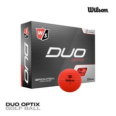 [윌슨정품] Wilson Staff DUO Optix 듀오 옵틱스 골프공 2피스, 옐로우, 옐로우 - 윌슨골프공