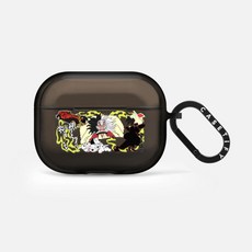 케이스티파이 CASETiFY 에어팟 프로 2세대 임팩트 케이스 Cruella 스티커 Frost, Black