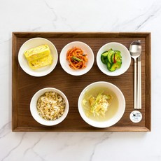 사각 우드트레이 논슬립 애쉬목 카페 베이커리 원목쟁반 애쉬트레이, 손잡이홈, 1개