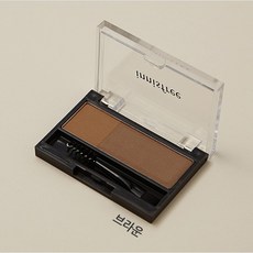 이니스프리 투톤 아이브로우 키트 자연스러운 눈썹 연출, 1개, 1호 브라운