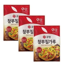 큐원 참 부침가루, 1kg, 3개