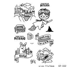 수업시간 동물 불꽃놀이 젤리 클리어스탬프, 9.반짝이(CS49)