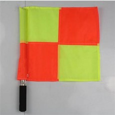 축구 연습 용품 허들 트래핑 패스 훈련전문 스포츠 심판 손 플래그 35 35cm Linesman 플래그 심판 장비 도구 1PC