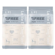 라비앙독 7Free 강아지 다이어트 관절건강 사료, 스몰브리드 어덜트, 2개, 3kg - 강아지다이어트사료