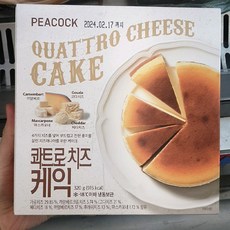 피코크 콰트로치즈케익 320g, 아이스박스 포장, 310g, 1개