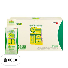 락토조이 오늘비움 유산균음료, 60개, 80ml