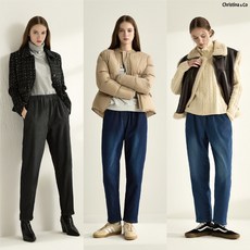 [론칭가 69900원][Christina n Co] 크리스티나앤코 24FW 융기모 데님 팬츠 3종