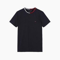 타미힐피거[공식] 코튼 플래그 라운드넥 반소매 티셔츠 T12A6TPO100MT1 DW5