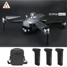 SG906 MAX 4K+3축 GPS 항공촬영드론 배터리+수납가방, 배터리 1개