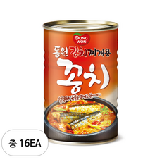 동원 김치찌개용 꽁치 통조림, 300g, 16개