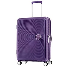 회전 바퀴가 달린 Curio Hardside 수트 케이스 보라색 29 인치 대형 체크 패턴 (Checked-Large 29-Inch Purple)