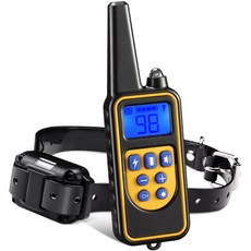 전기개 훈련 목걸이 800m 방수 애완 동물 원격 제어 충전식 소리 E칼라, 04 미국 플러그, 01 FOR 1 DOG