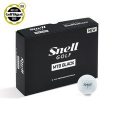 [SNELL] MTB BLACK WHITE golf Ball 골프공, 1더즌