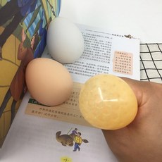 말랑이 계란 촉감놀이 스트레스 해소 클레이 쫀득이, 계란 말랑이