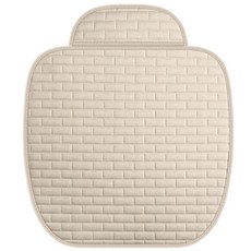 자동차 시트 커버 앞 아마 보호 쿠션 쿠션 패드 매트, 04 1pc A Beige, 1개