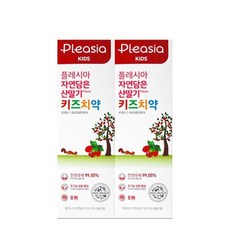 플레시아 키즈치약 산딸기향(80gx2입) 어린이 치약, 1개