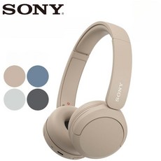 소니 WH-CH520 무선 블루투스 온이어 헤드폰 헤드셋, 베이지, 단품