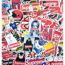 슈프림스티커 50장 세트 supreme 인스 노트북 핸드폰 캐리어 아이패드 꾸미기,
