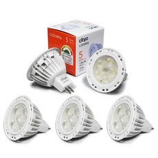 Cityo LED MR16 컨버터 외장형 램프 5W, 전구색, 3개