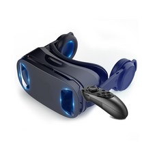 스마트 3D 게임용 VR헤드셋 핸드폰용 VR 안경 가상현실체험 VR기어Android IOS VR 헤드셋 몰입형 안경, 1개