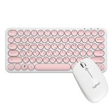 INOTE X-KEY 38BT ＋ 로지텍 M557 (핑크 화이트), 옵션없음, 옵션없음