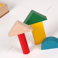 히뚜상점 블록놀이세트 원목, 1개