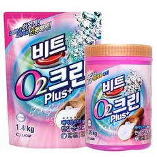 비트 오투O2크린 플러스 1.05kg 1.4kg씨제라이온비투표백제오투크린세탁세제생활용품, 비트 오투(O2)크린 플러스 1.4kg