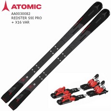 ATOMIC 스키판 플레이트 2024 REDSTER S9i PRO +X16VAR 데모 바인딩 세트 aa0030082ad5001764, 165cm
