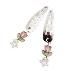 2pcs 패셔너블 헤어 클립 모던 헤어 바렛 주얼리로 포인트 헤어스타일 제공