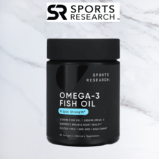 스포츠리서치 알티지 오메가3 rTG 1250mg 피쉬오일 오마비 60정, 1개