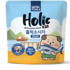  애완견 간식 코스트코 뉴트리플랜 애견용 홀릭소시지 1050 (최소구매 2), 4개, 1050g 