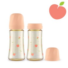 PPSU 피치플라워 300ml 젖병 트윈팩 (로제코랄), 1개