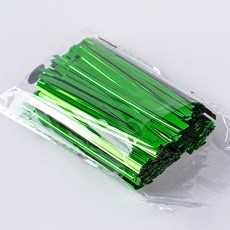 빵끈 컬러타이 베이커리 포장끈 봉지끈 전선끈 6cm 800개입 x 3, 3개, 그린, 8cm (800개입)