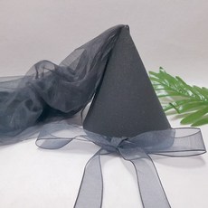 할로윈꼬깔모자면사포