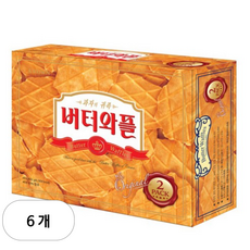 크라운 버터와플 과자, 632g, 6개