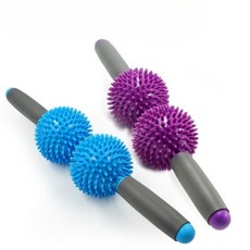 롱 폼롤러 종아리 마사지볼 홈트 스트레칭 요가 스틱 고슴도치 스파이키 트윈 롤러