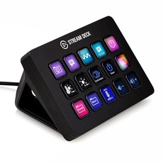 Elgato Stream Deck MK.2 – 스튜디오 컨트롤러 15개의 매크로 키 앱 트리거 액션 및 OBS Twitch와 같은 소프트웨어YouTube 등 Mac 및 PC, 15 Keys (MK.2)