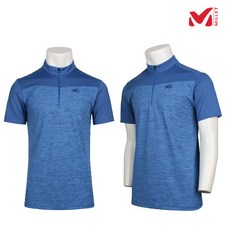 밀레 남성 메가쿨2 집업 티셔츠 MVPUT-404 블루