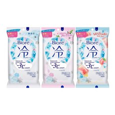 비오레 냉감 쿨 바디시트 플로럴3개+무향3개+복숭아3개 총9개, 1개