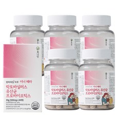 휴나인 이너 헤라 락토바실러스 유산균 질 유래 특허 유산균 프로바이오틱스 60정 (2개월분), 5개