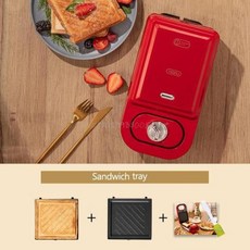 타코야끼 와플 메이커 가정용 전기 샌드위치 4 in 1 멀티 베이커 토스터기 아침 식사 기계 타코야키 220V, 1) a EU