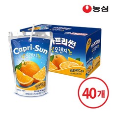 농심 카프리썬 오렌지 200ml 40입, 40개