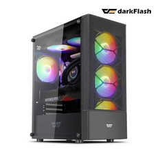 부피가 큰 상품은 개별 택배비 적용으로인한 2개이상 구매시 착불로 발송됩니다.darkFlash DK200 MESH RGB ADVANCED 강화유리 (블랙)